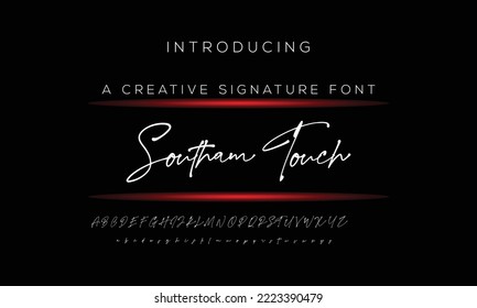 Southem Signature Font, Ready to use