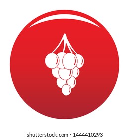 Southerly burger icon. Simple illustration of southerly burger vector icon for any design red