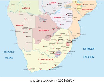 Southern Africa Map