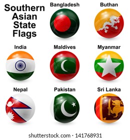 Southern Asian State Flags