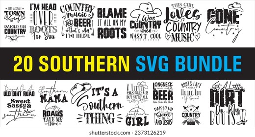 Southern Bundle | Farm Girl Cut Files | commercial use | instant download -  printable vector clip art - Country - Cowgirl 