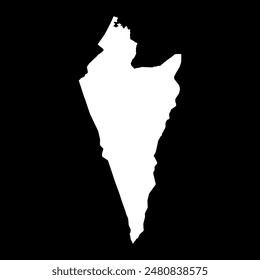 Southern District map, administrative division of Israel.