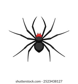 Insecto de la araña de la casa del sur aislado Ilustración vectorial plana fondo blanco