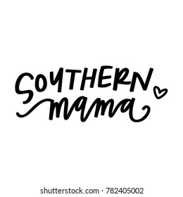 Southern Mama in hand lettering