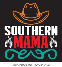 Southern Mama T-shirt Design Vector File