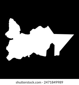 Southern Peninsula map, administrative district of Iceland. Vector illustration.