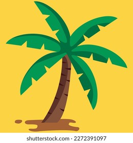 southern plant palm tree vector illustration