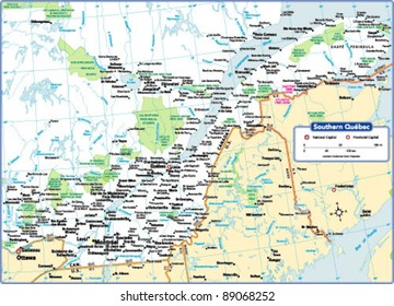 Southern Quebec Map