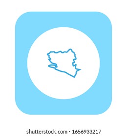 southern region map in country of sierra leone