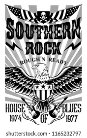 Southern Rock Music Poster