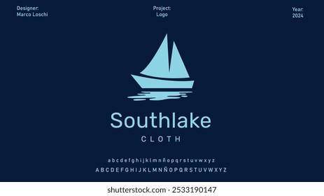 Southlake logo ship blue and elelgant