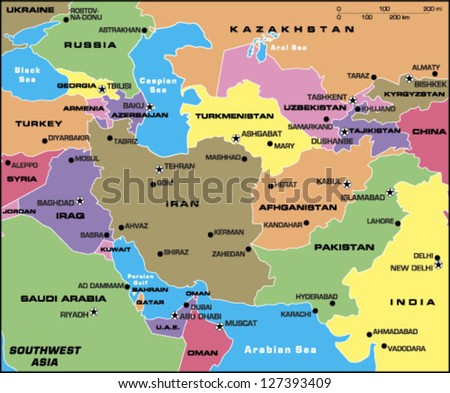 southwest asia stock vector royalty free 127393409 shutterstock southwest asia