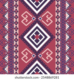 Southwest Aztec Abstract Geometric Ethnic, Native American Indian, Navajo Tribal Mexican Vector Seamless Pattern