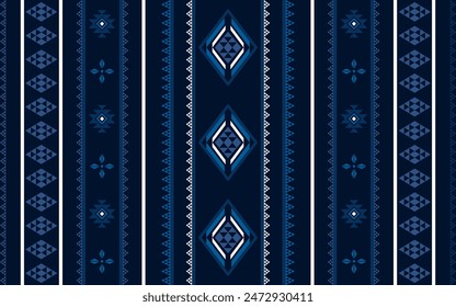 Southwest Aztec geometric Native American Mexican navajo tribal ethnic seamless pattern fabric colorful design vector for textile printing 
