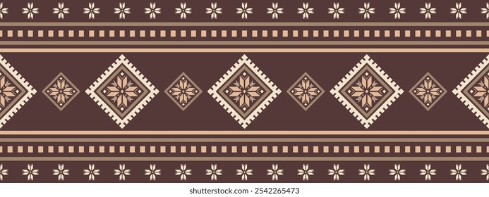 Southwest Aztec geometric Native American Mexican Navajo tribal ethnic seamless pattern fabric colorful design vector for textile printing
