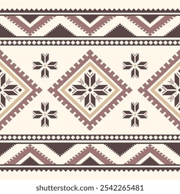 Southwest Aztec geometric Native American Mexican Navajo tribal ethnic seamless pattern fabric colorful design vector for textile printing