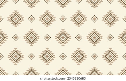 Southwest Aztec geometric Native American Mexican Navajo tribal ethnic seamless pattern fabric colorful design vector for textile printing
