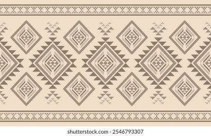 Southwest Aztec geometric Native American Mexican Navajo tribal ethnic seamless pattern fabric colorful design vector for textile printing