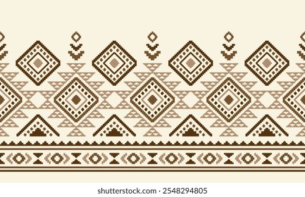 Sudoeste Asteca geométrica ameríndia mexicana Navajo tribal étnica padrão uniforme tecido vetor de design colorido para impressão têxtil