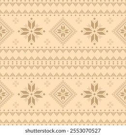 Southwest Aztec geometric Native American Mexican Navajo tribal ethnic seamless pattern fabric colorful design vector for textile printing