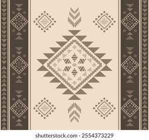 Southwest Aztec geometric Native American Mexican Navajo tribal ethnic boho indian texture ornament seamless pattern fabric colorful design vector for woven textile printing blanket rug carpet fashion