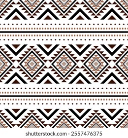 Southwest Aztec geometric Native American Mexican Navajo tribal ethnic boho indian texture ornament seamless pattern fabric colorful design vector for woven textile printing blanket rug carpet fashion