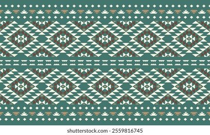 Southwest Aztec geometric Native American Mexican Navajo tribal ethnic boho indian texture ornament seamless pattern fabric colorful design vector for woven textile printing blanket rug carpet fashion