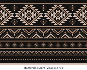 Southwest Aztec geometric Native American Mexican Navajo tribal ethnic boho indian texture ornament seamless pattern fabric colorful design vector for woven textile printing blanket rug carpet fashion