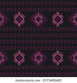 Southwest Aztec geometric Native American Mexican Navajo tribal ethnic boho indian texture ornament seamless pattern fabric colorful design vector for woven textile printing blanket rug carpet fashion