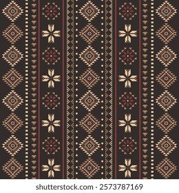 Southwest Aztec geometric Native American Mexican Navajo tribal ethnic boho indian texture ornament seamless pattern fabric colorful design vector for woven textile printing blanket rug carpet fashion