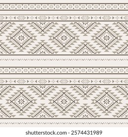 Southwest Aztec geometric Native American Mexican Navajo tribal ethnic boho indian texture ornament seamless pattern fabric colorful design vector for woven textile printing blanket rug carpet fashion