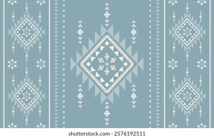 Southwest Aztec geometric Native American Mexican Navajo tribal ethnic boho indian texture ornament seamless pattern fabric colorful design vector for woven textile printing blanket rug carpet fashion