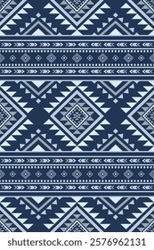 Southwest Aztec geometric Native American Mexican Navajo tribal ethnic boho indian texture ornament seamless pattern fabric colorful design vector for woven textile printing blanket rug carpet fashion