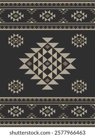 Southwest Aztec geometric Native American Mexican Navajo tribal ethnic boho indian texture ornament seamless pattern fabric colorful design vector for woven textile printing blanket rug carpet fashion