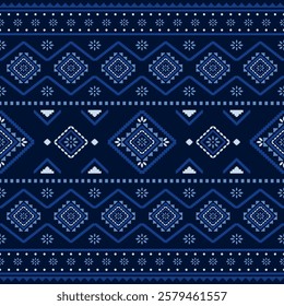 Southwest Aztec geometric Native American Mexican Navajo tribal ethnic boho indian texture ornament seamless pattern fabric colorful design vector for woven textile printing blanket rug carpet fashion