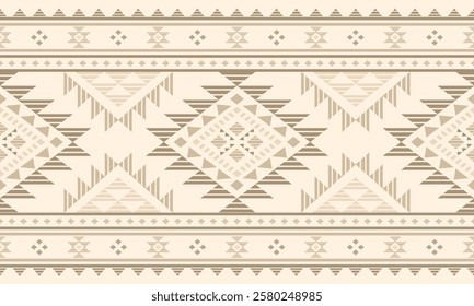 Southwest Aztec geometric Native American Mexican Navajo tribal ethnic boho indian texture ornament seamless pattern fabric colorful design vector for woven textile printing blanket rug carpet fashion