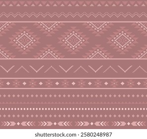 Southwest Aztec geometric Native American Mexican Navajo tribal ethnic boho indian texture ornament seamless pattern fabric colorful design vector for woven textile printing blanket rug carpet fashion