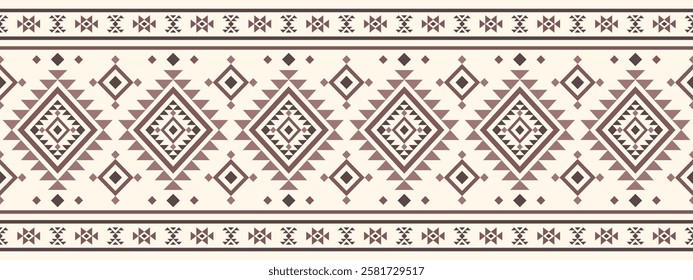 Southwest Aztec geometric Native American Mexican Navajo tribal ethnic boho indian texture ornament seamless pattern fabric colorful design vector for woven textile printing blanket rug carpet fashion