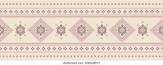 Southwest Aztec geometric Native American Mexican Navajo tribal ethnic boho indian texture ornament seamless pattern fabric colorful design vector for woven textile printing blanket rug carpet fashion