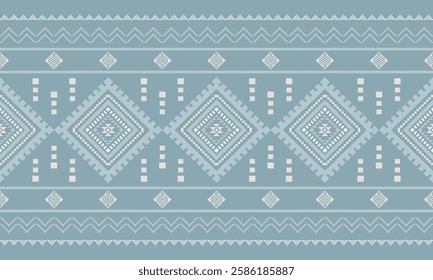 Southwest Aztec geometric Native American Mexican Navajo tribal ethnic boho indian texture ornament seamless pattern fabric colorful design vector for woven textile printing blanket rug carpet fashion