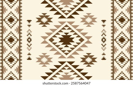 Southwest Aztec geometric Native American Mexican Navajo tribal ethnic boho indian texture ornament seamless pattern fabric colorful design vector for woven textile printing blanket rug carpet fashion