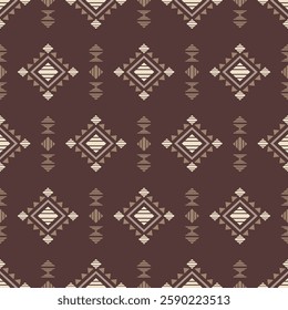Southwest Aztec geometric Native American Mexican Navajo tribal ethnic boho indian texture ornament seamless pattern fabric colorful design vector for woven textile printing blanket rug carpet fashion