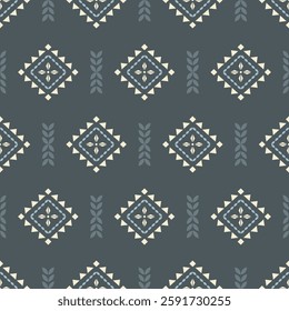 Southwest Aztec geometric Native American Mexican Navajo tribal ethnic boho indian texture ornament seamless pattern fabric colorful design vector for woven textile printing blanket rug carpet fashion