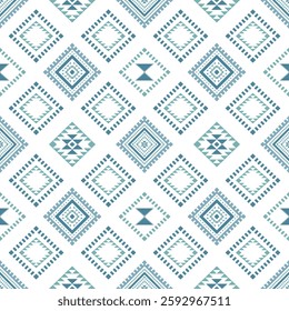 Southwest Aztec geometric Native American Mexican Navajo tribal ethnic boho indian texture ornament seamless pattern fabric colorful design vector for woven textile printing blanket rug carpet fashion