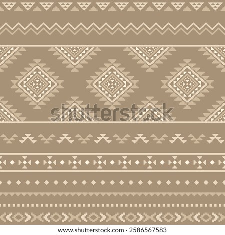 Southwest Aztec geometric Native American Mexican Navajo tribal ethnic boho indian texture ornament seamless pattern fabric colorful design vector for woven textile printing blanket rug carpet fashion