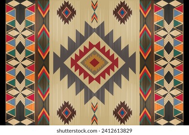 Southwest Geometric Area Rugs for Living Room-38