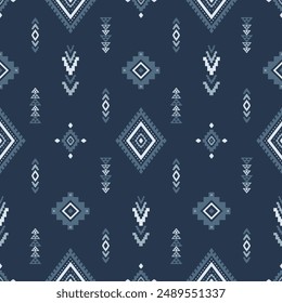 Southwest geometric seamless patterns Aztec Navajo Native American tribal ethnic colorful for textile printing