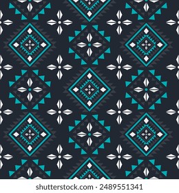 Southwest geometric seamless patterns Aztec Navajo Native American tribal ethnic colorful for textile printing