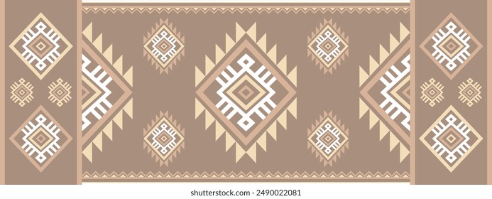 Südwest geometrische nahtlose Muster Aztec Navajo Indianer Stamm ethnisch bunt für Textildruck