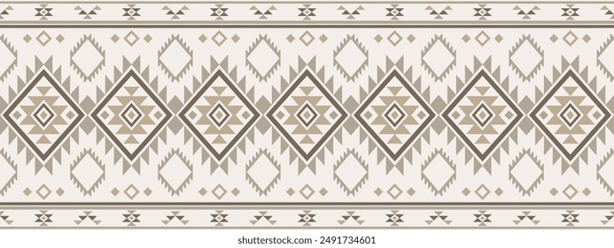 Southwest geometric seamless patterns aztec Navajo Native American tribal ethnic colorful for textile printing